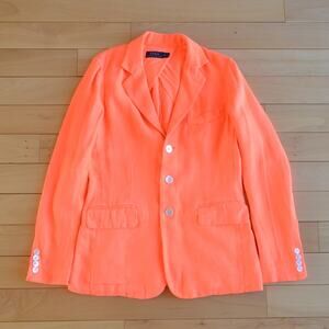 Polo Ralph Lauren Blazer Suit Jacket Safety Orange Size 6